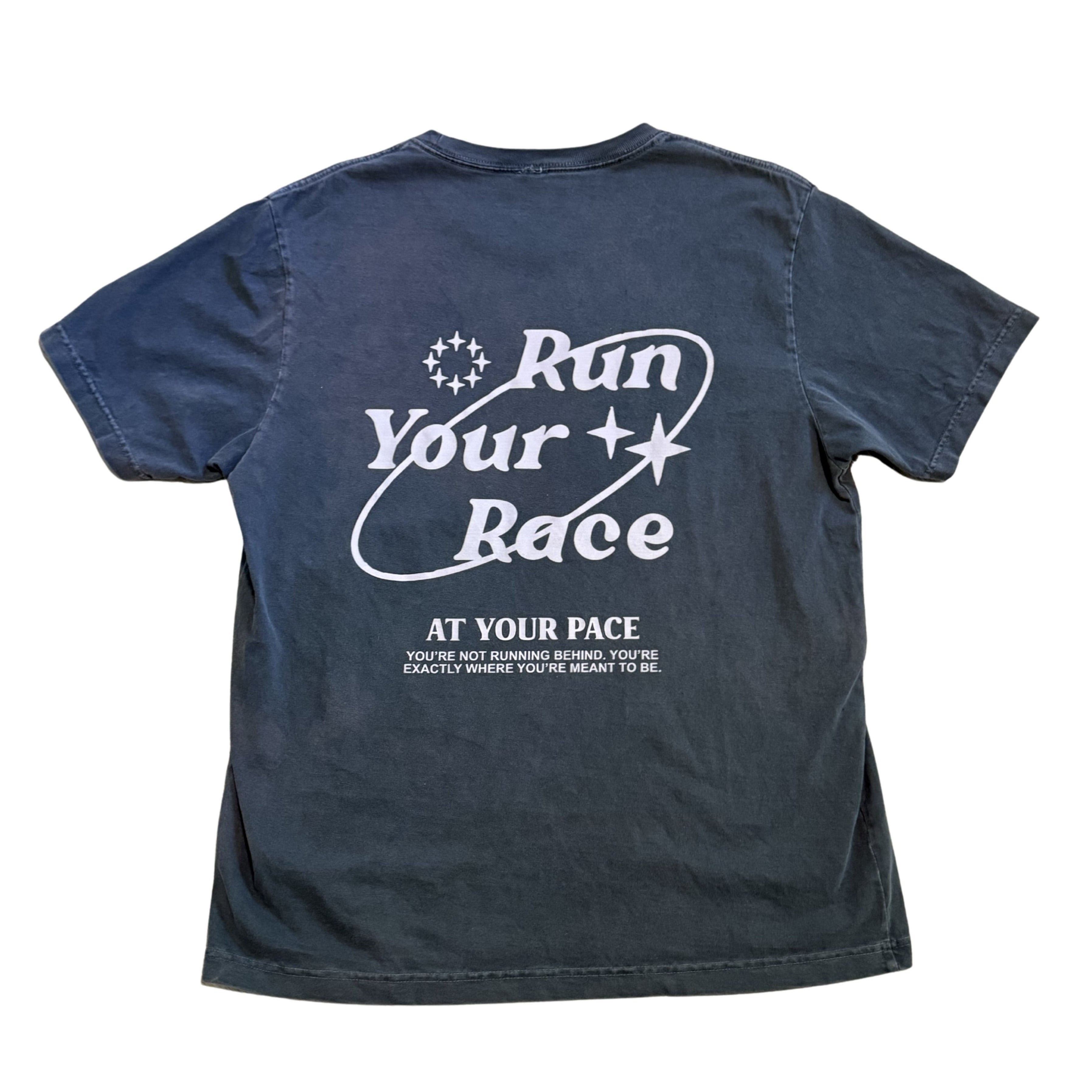 Run Your Race - washed black